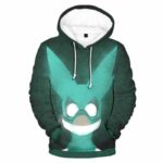 My Hero Academia 3D Printed Hoodie - Izuku Midoriya Deku Hero Green Hoodie