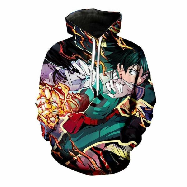 My Hero Academia Hoodie - Izuku Defending Pullover Hoodie