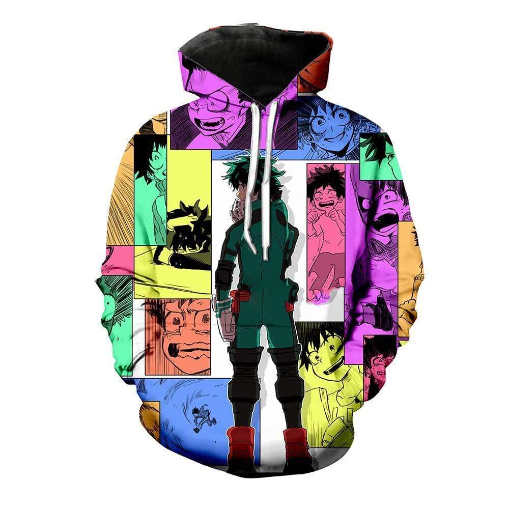 My Hero Academia Hoodie - Multicolor Manga Panels Hoodie