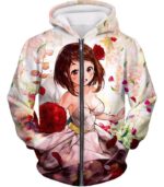 My Hero Academia Hoodie - My Hero Academia Beautiful Uraraka Dress Cute Anime  Hoodie - Zip Up Hoodie