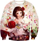 My Hero Academia Hoodie - My Hero Academia Beautiful Uraraka Dress Cute Anime  Hoodie - Sweatshirt