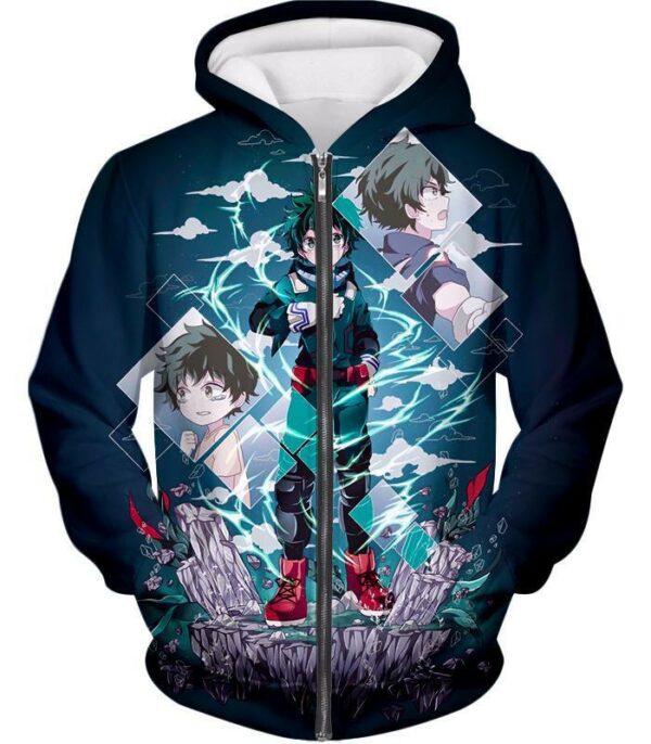 My Hero Academia Hoodie - My Hero Academia Chasing The Dreams Of Hero Izuki Midoriya Hoodie - Zip Up Hoodie