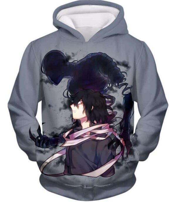 My Hero Academia Hoodie - My Hero Academia Cool Demi-human X Pro Hero Eraserhead Grey Zip Up Hoodie - Hoodie