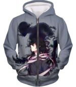 My Hero Academia Hoodie - My Hero Academia Cool Demi-human X Pro Hero Eraserhead Grey Hoodie - Zip Up Hoodie