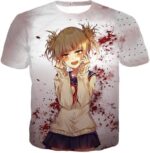 My Hero Academia Hoodie - My Hero Academia Cute And Dangerous Anime Villain Himiko Toga White Hoodie - T-Shirt