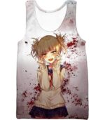 My Hero Academia Hoodie - My Hero Academia Cute And Dangerous Anime Villain Himiko Toga White Hoodie - Tank Top