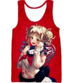 My Hero Academia Hoodie - My Hero Academia Cute Anime Villain Himiko Toga Red Hoodie - Tank Top