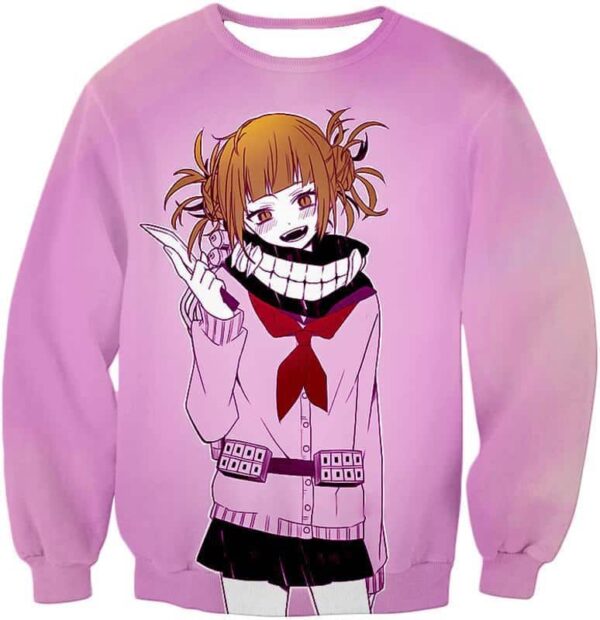 My Hero Academia Hoodie - My Hero Academia Dangerous And Cool Villain Himiko Toga Cool Promo Purple Hoodie - Sweatshirt