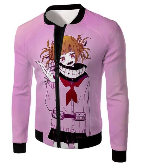 My Hero Academia Hoodie - My Hero Academia Dangerous And Cool Villain Himiko Toga Cool Promo Purple Hoodie - Jacket