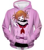 My Hero Academia Hoodie - My Hero Academia Dangerous And Cool Villain Himiko Toga Cool Promo Purple Zip Up Hoodie - Hoodie