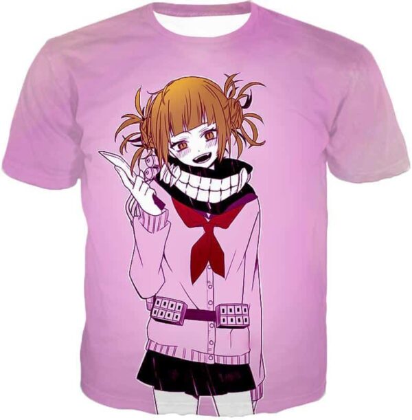 My Hero Academia Hoodie - My Hero Academia Dangerous And Cool Villain Himiko Toga Cool Promo Purple Hoodie - T-Shirt