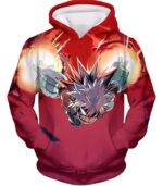 My Hero Academia Hoodie - My Hero Academia Exploding Hero Bakugo Katsuki Ultimate Action Red Zip Up Hoodie - Hoodie