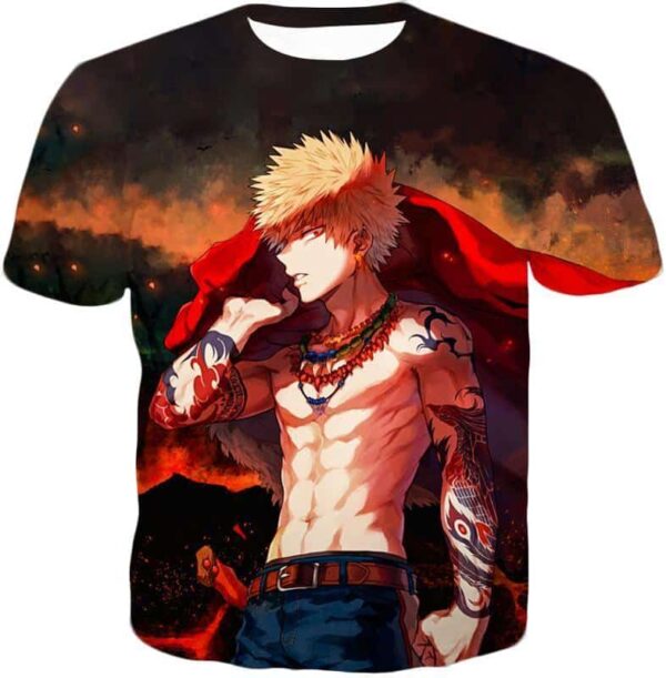 My Hero Academia Hoodie - My Hero Academia Hero Bakugo Katsuki Anime  Hoodie - T-Shirt