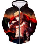 My Hero Academia Hoodie - My Hero Academia Hero Bakugo Katsuki Anime  Hoodie - Zip Up Hoodie