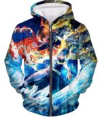 My Hero Academia Hoodie - My Hero Academia Incredible Todoroki Shoto Battle Action Ultimate Anime  Hoodie - Zip Up Hoodie