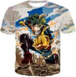 My Hero Academia Hoodie - My Hero Academia Izuki Midoriya Plus Ultra One For All Action Promo Hoodie - T-Shirt