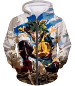 My Hero Academia Hoodie - My Hero Academia Izuki Midoriya Plus Ultra One For All Action Promo Hoodie - Zip Up Hoodie