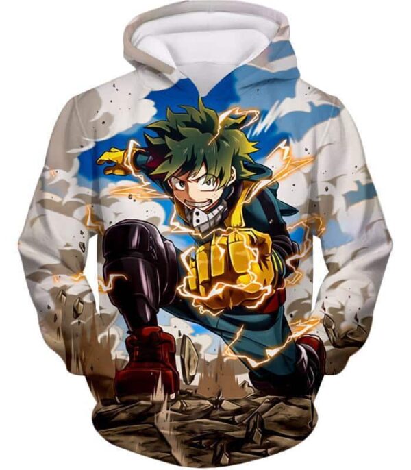 My Hero Academia Hoodie - My Hero Academia Izuki Midoriya Plus Ultra One For All Action Promo Hoodie