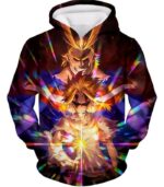 My Hero Academia Hoodie - My Hero Academia Number One Hero All Might One For All Holder Cool Anime Graphic Zip Up Hoodie - Hoodie