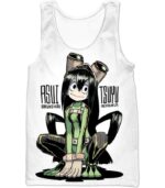 My Hero Academia Hoodie - My Hero Academia Rainy Season Hero Froppy Tsuyu Asui Cool Anime Promo Zip Up Hoodie - Tank Top