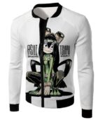 My Hero Academia Hoodie - My Hero Academia Rainy Season Hero Froppy Tsuyu Asui Cool Anime Promo Zip Up Hoodie - Jacket