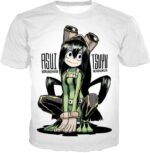 My Hero Academia Hoodie - My Hero Academia Rainy Season Hero Froppy Tsuyu Asui Cool Anime Promo Zip Up Hoodie - T-Shirt