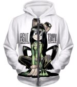 My Hero Academia Hoodie - My Hero Academia Rainy Season Hero Froppy Tsuyu Asui Cool Anime Promo Zip Up Hoodie