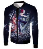 My Hero Academia Hoodie - My Hero Academia Shoto Todoroki  Black Hoodie - Jacket