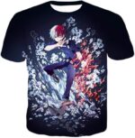 My Hero Academia Hoodie - My Hero Academia Shoto Todoroki  Black Hoodie - T-Shirt