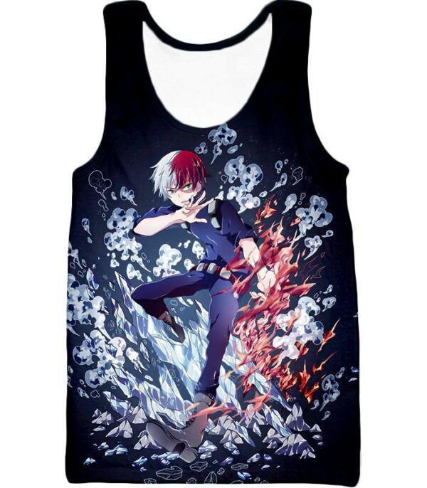 My Hero Academia Hoodie - My Hero Academia Shoto Todoroki  Black Hoodie - Tank Top