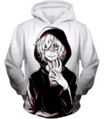 My Hero Academia Hoodie - My Hero Academia Super Crazy League Of Villains Leader Shigaraki Tomura Cool Promo White Zip Up Hoodie - Hoodie