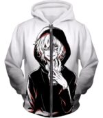 My Hero Academia Hoodie - My Hero Academia Super Crazy League Of Villains Leader Shigaraki Tomura Cool Promo White Zip Up Hoodie