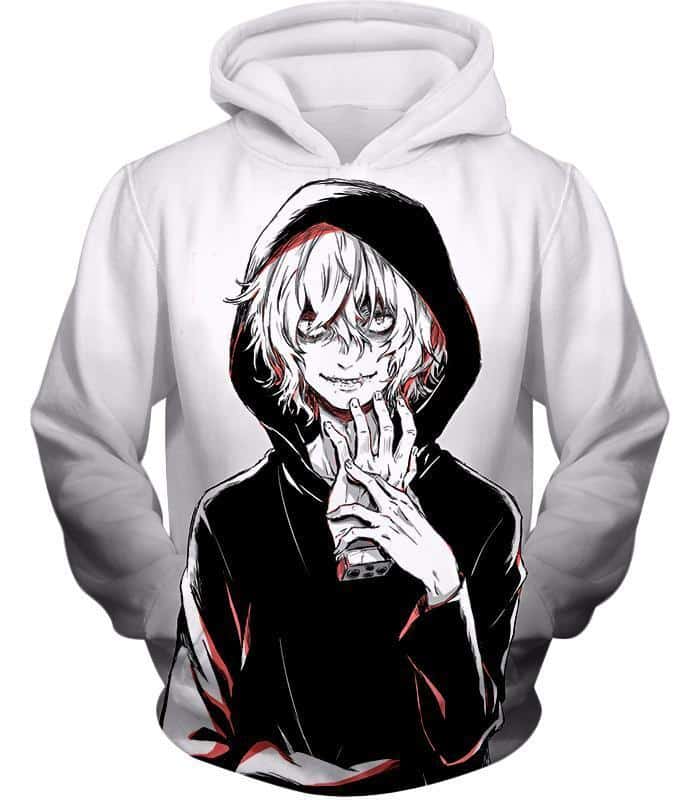 My Hero Academia Hoodie - My Hero Academia Super Crazy League Of Villains Leader Shigaraki Tomura Cool Promo White Hoodie - Hoodie