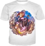 My Hero Academia Hoodie - My Hero Academia Super Cute Gravity Girl Uraraka Action  White Hoodie - T-Shirt