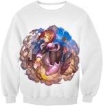 My Hero Academia Hoodie - My Hero Academia Super Cute Gravity Girl Uraraka Action  White Hoodie - Sweatshirt