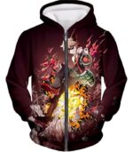 My Hero Academia Hoodie - My Hero Academia Super Exploding Anime Hero Bakugo Katsuki Ultimate Action Red Hoodie - Zip Up Hoodie