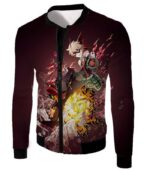 My Hero Academia Hoodie - My Hero Academia Super Exploding Anime Hero Bakugo Katsuki Ultimate Action Red Hoodie - Jacket