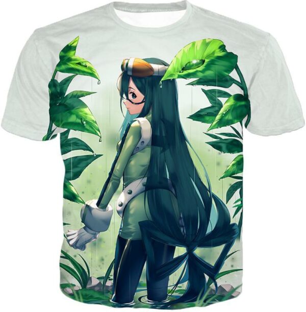 My Hero Academia Hoodie - My Hero Academia Super Hero Froppy Tsuyu Asui White Hoodie - T-Shirt