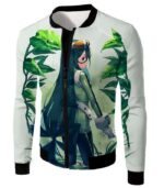 My Hero Academia Hoodie - My Hero Academia Super Hero Froppy Tsuyu Asui White Hoodie - Jacket