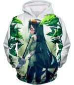 My Hero Academia Hoodie - My Hero Academia Super Hero Froppy Tsuyu Asui White Hoodie