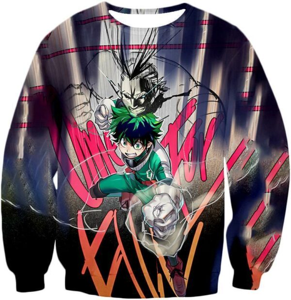 My Hero Academia Hoodie - My Hero Academia Ultimate Teacher Student Bond Izuki X All Might Cool Graphic Hoodie - Sweatshirt