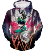 My Hero Academia Hoodie - My Hero Academia Ultimate Teacher Student Bond Izuki X All Might Cool Graphic Zip Up Hoodie - Hoodie