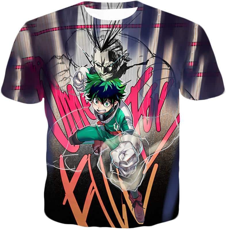 My Hero Academia Hoodie - My Hero Academia Ultimate Teacher Student Bond Izuki X All Might Cool Graphic Hoodie - T-Shirt