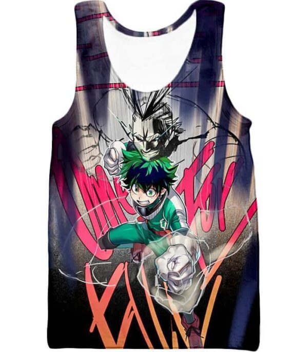 My Hero Academia Hoodie - My Hero Academia Ultimate Teacher Student Bond Izuki X All Might Cool Graphic Hoodie - Tank Top