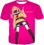 My Hero Academia Hoodie - My Hero Academia Villain Himiko Toga Ultimate Anime  Pink Hoodie - T-Shirt