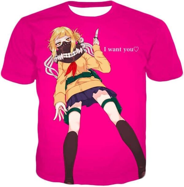 My Hero Academia Hoodie - My Hero Academia Villain Himiko Toga Ultimate Anime  Pink Hoodie - T-Shirt