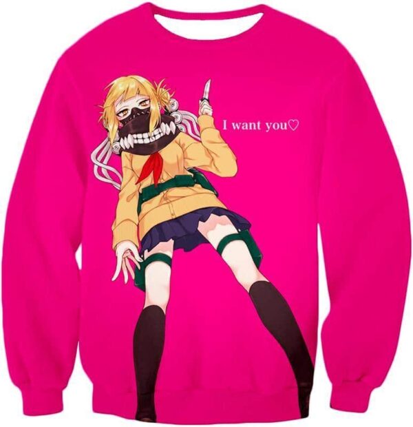 My Hero Academia Hoodie - My Hero Academia Villain Himiko Toga Ultimate Anime  Pink Hoodie - Sweatshirt