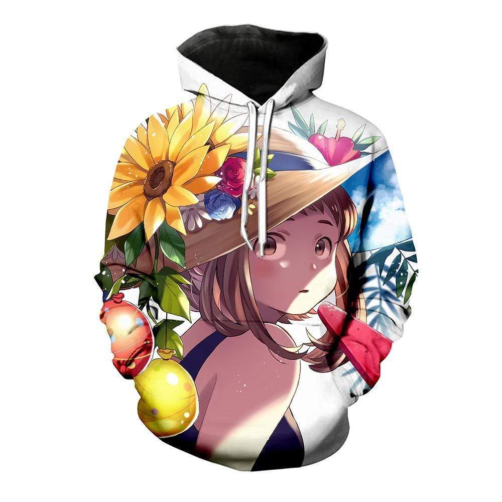 My Hero Academia Hoodie - Ochako With Sunflowers Hoodie