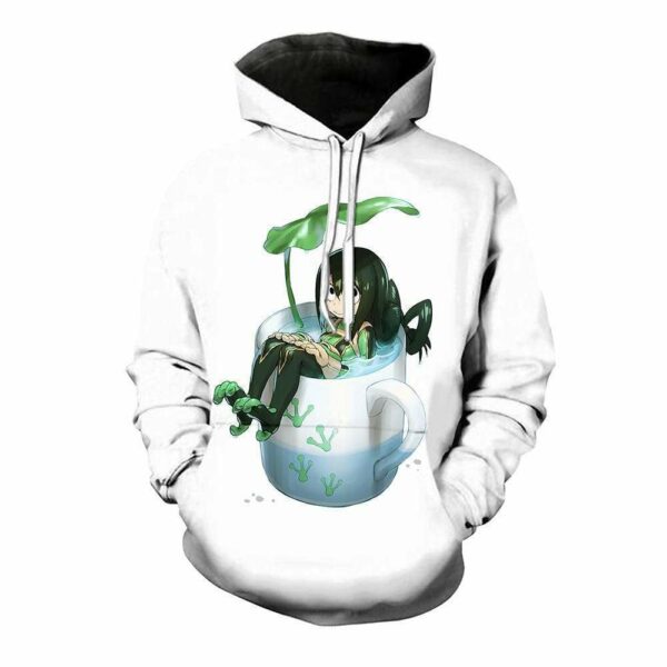 My Hero Academia Hoodie - Tsuyu In A Cup Hoodie