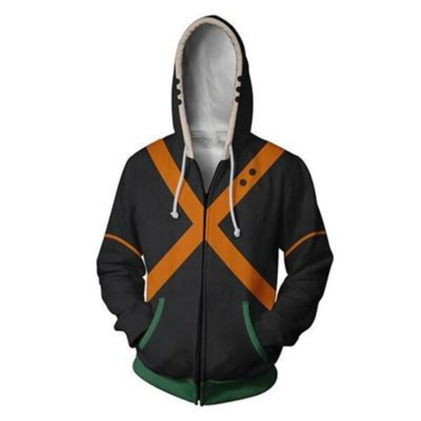 My Hero Academia Hoodies - Katsuki Bakugo Zip Up Hoodie